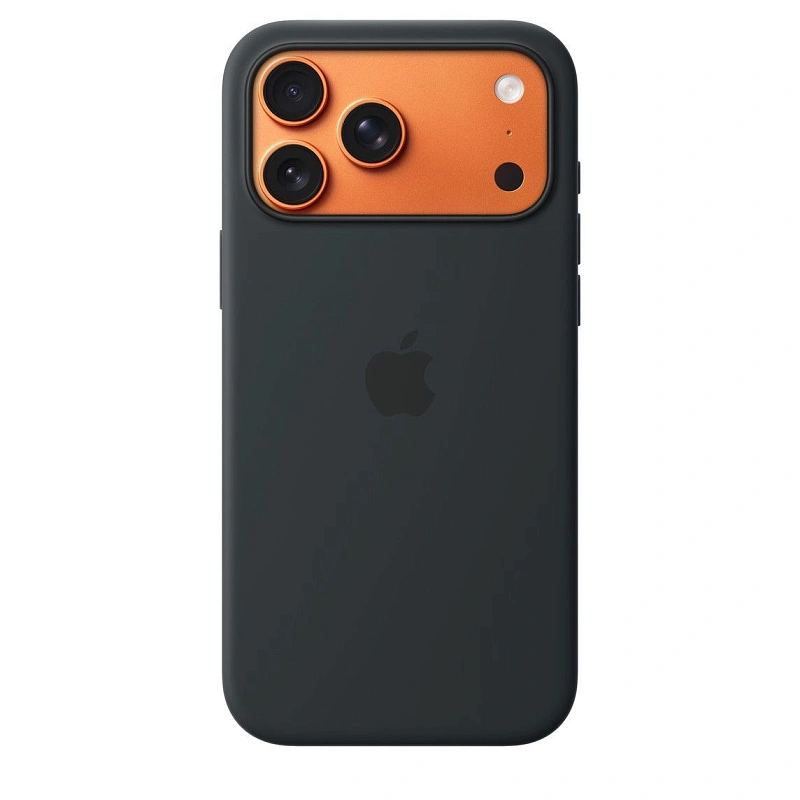 Силиконовый чехол iPhone 17 Pro Max Black Черный