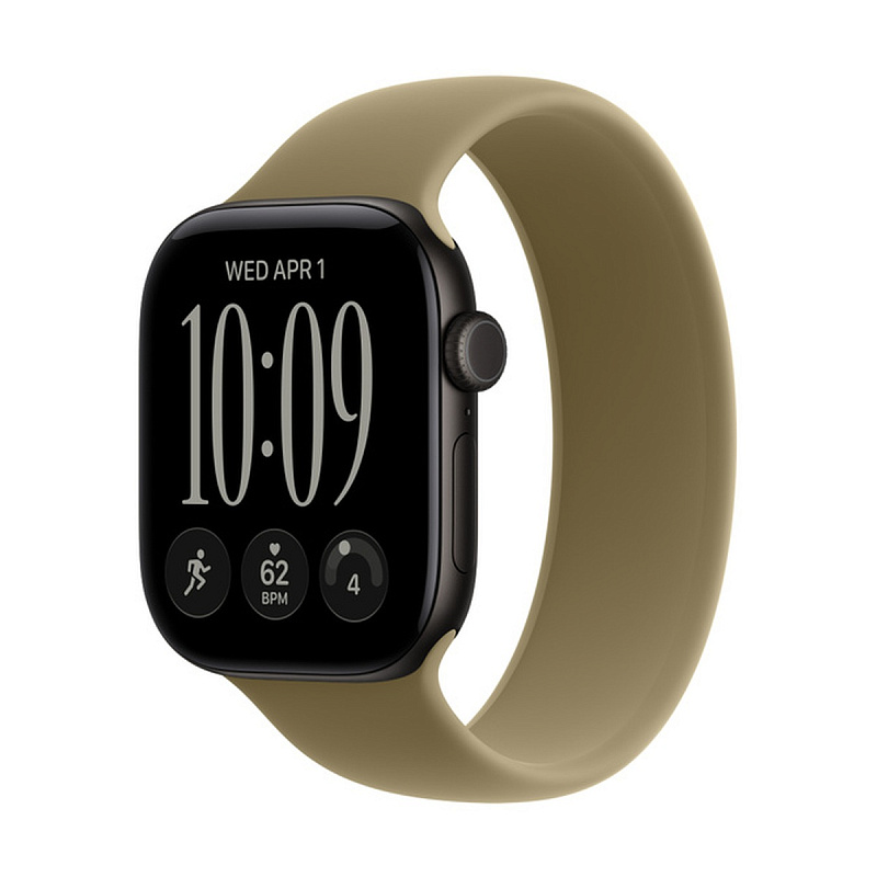 Смарт-часы Apple Watch Series 12 GPS 42mm Black Aluminium, Olive Solo Loop