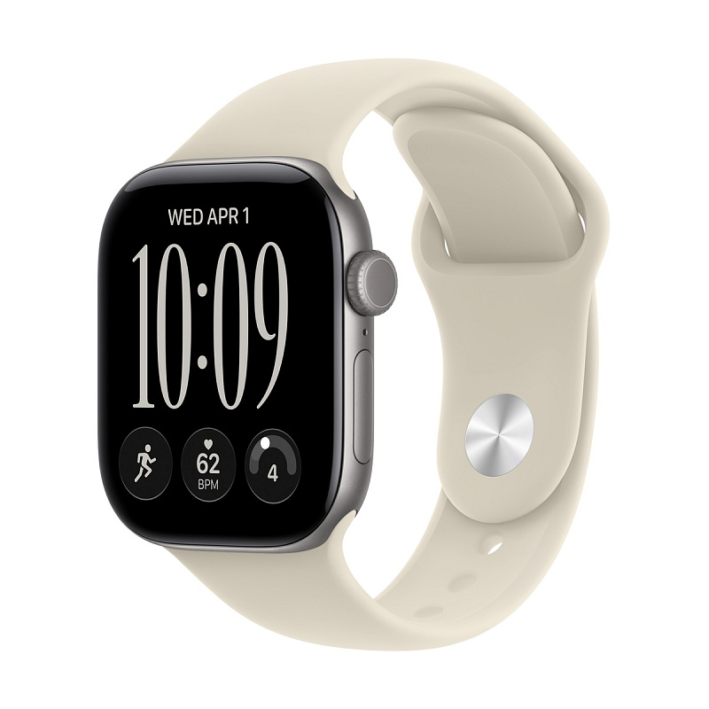 Смарт-часы Apple Watch Series 12 GPS 42mm Space Gray Aluminium, Sand Sport Band, размер M/L