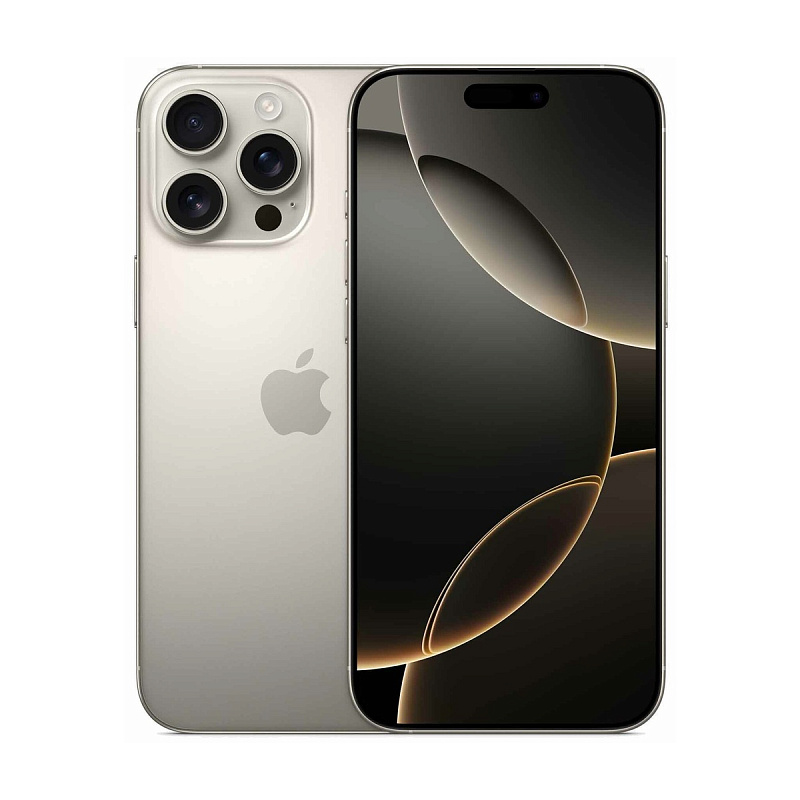 Смартфон Apple iPhone 16 Pro Max 256Gb 2 eSIM Natural Titanium (Серебристый) Global