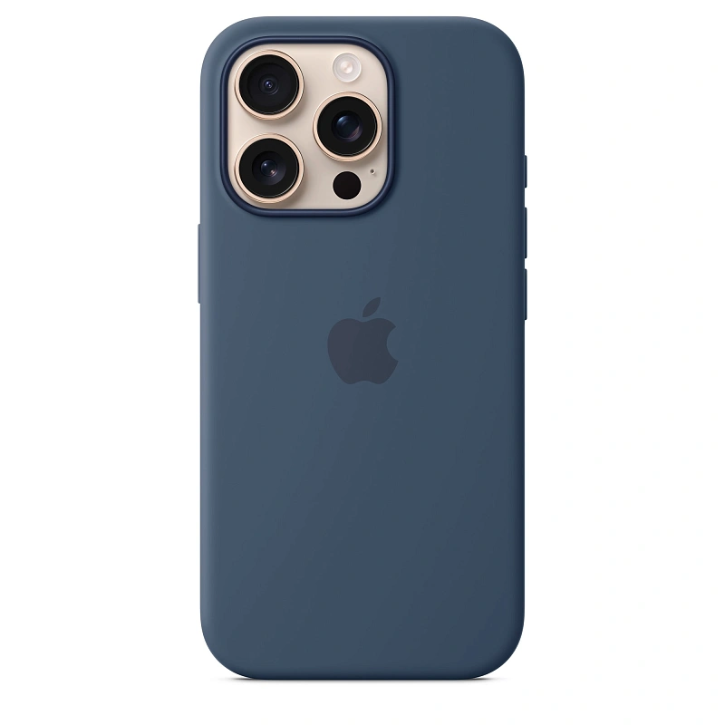 Чехол Silicone Case с MagSafe для iPhone 16 Pro Denim