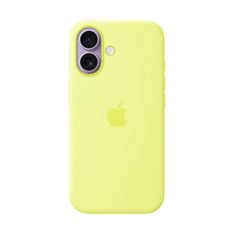 Силиконовый чехол для Apple iPhone 17 с MagSafe Neon Yellow (Original)