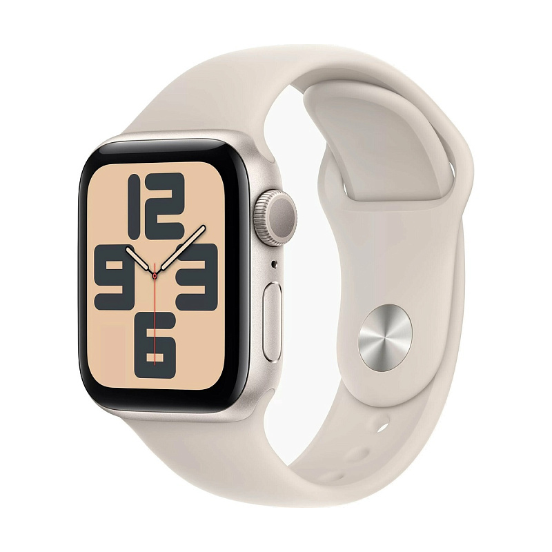 Умные часы Apple Watch Series SE Gen 2 2024 40 мм Aluminium Case GPS, starlight Sport Band SM