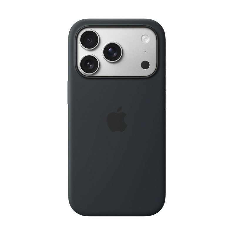 Силиконовый чехол для Apple iPhone 17 Pro с MagSafe Black (Original)