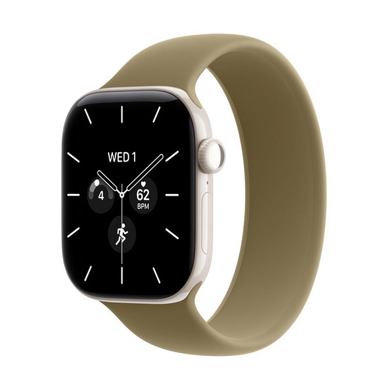 Смарт-часы Apple Watch Series 12 GPS + Cellular 42mm Pearl White Ceramic, Olive Solo Loop