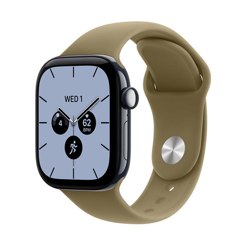 Смарт-часы Apple Watch Series 12 GPS + Cellular 42mm Night Blue Ceramic, Olive Sport Band, размер M/L