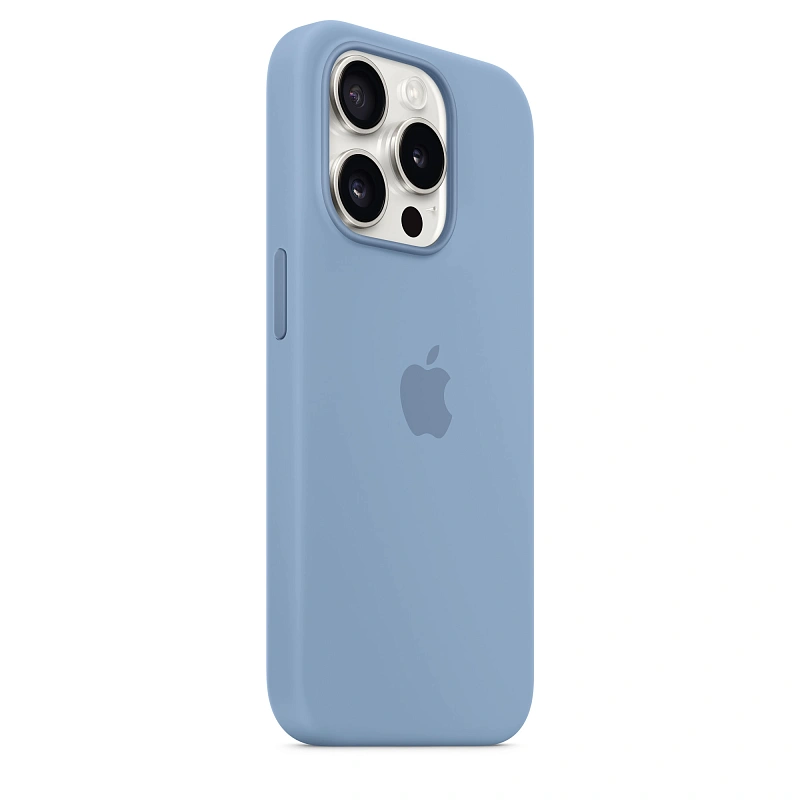 Чехол Silicone Case iPhone 15 Pro Max Winter Blue