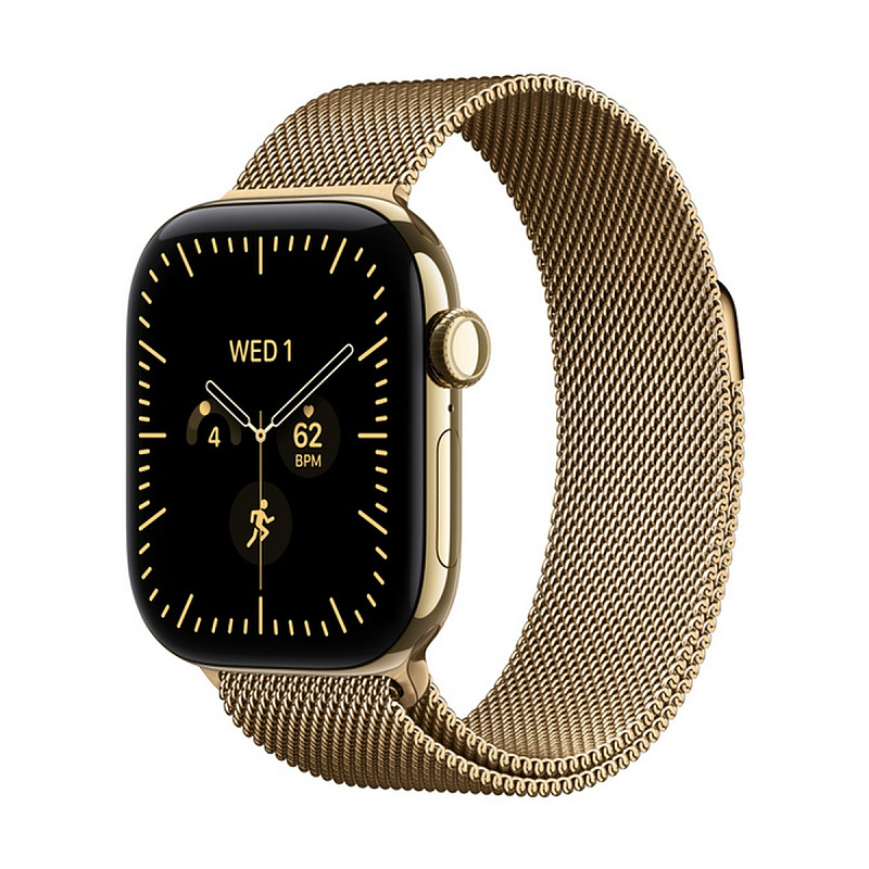 Смарт-часы Apple Watch Series 12 GPS + Cellular 42mm Radiant Gold Titanium, Radiant Gold Milanese Loop