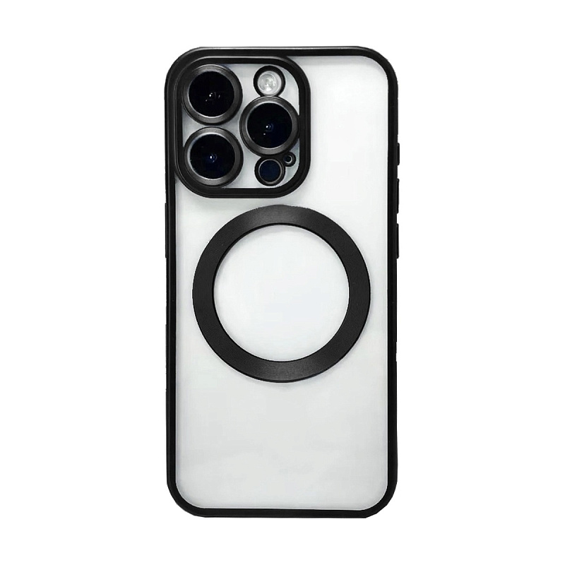 Чехол Kvi-ni Protective Case Stylish Creative ( MagSafe) iPhone 15 Pro Max Черный