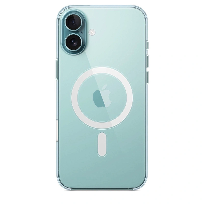 Силиконовый чехол для iPhone 16 Plus Прозрачный