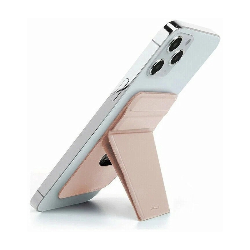 Чехол-подставка и бумажник UNIQ LYFT MagSafe для iPhone, цвет розовый (MGSNAPONCH-LYFTPNK)