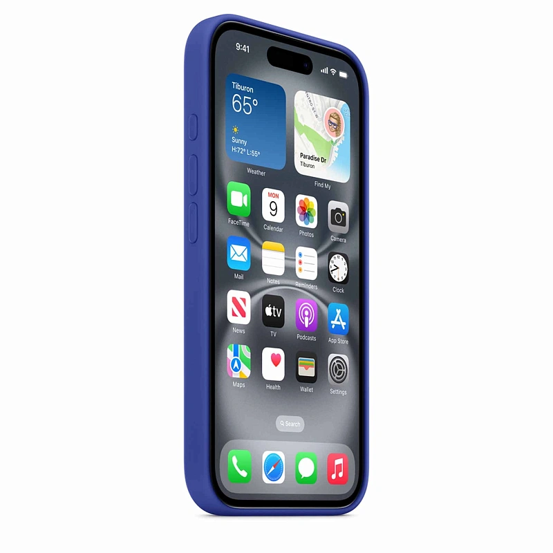 Чехол Silicone Case с MagSafe для iPhone 16 Brilliant