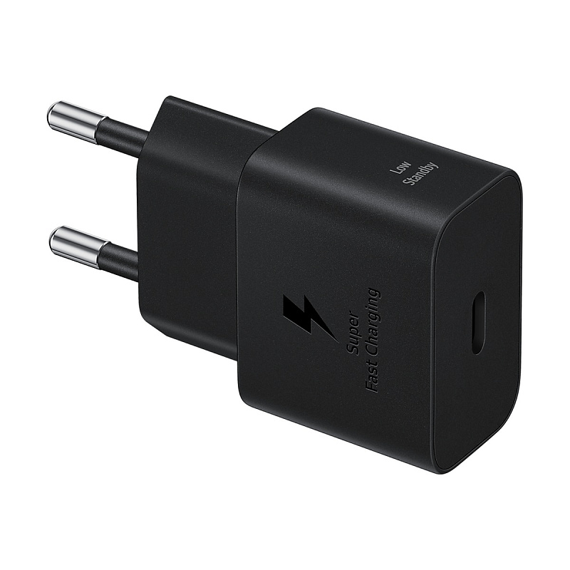 Сетевое зарядное устройство Samsung USB‑C 25 Вт, чёрное
