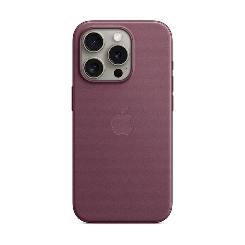 Тканевый чехол iPhone 15 Pro Max FineWoven Case с MagSafe - Mulberry