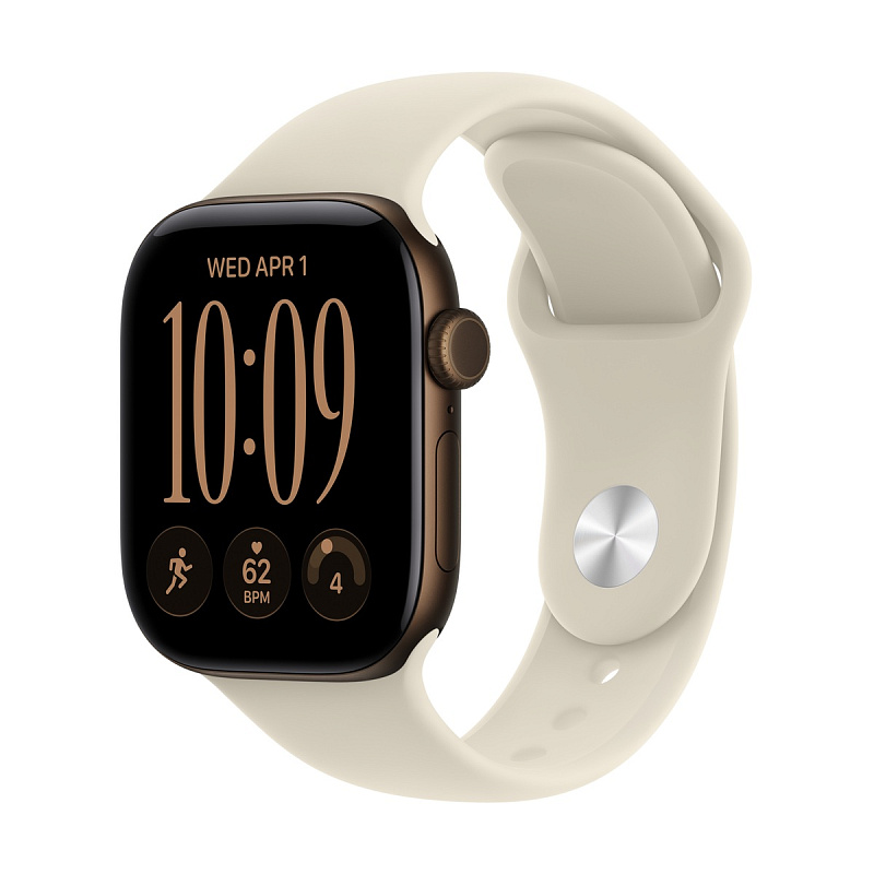 Смарт-часы Apple Watch Series 12 GPS 42mm Dark Bronze Aluminium, Sand Sport Band, размер S/M