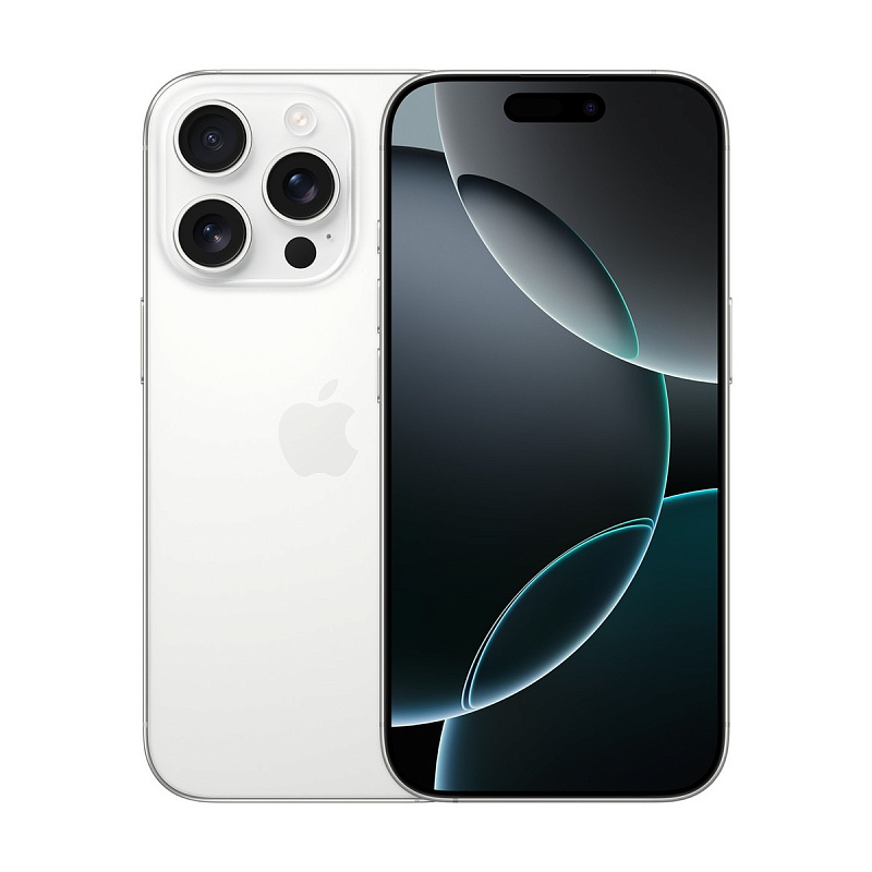 Смартфон Apple iPhone 16 Pro 256Gb 2 SIM White Titanium (Белый) Global