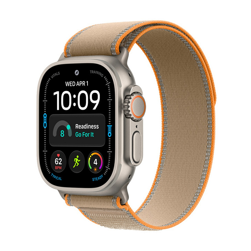 Смарт-часы Apple Watch Ultra 4 GPS + Cellular 49mm Natural Titanium, Sand Trail Loop, размер S/M
