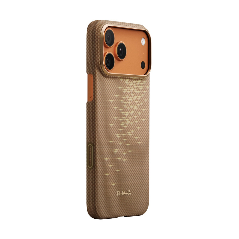 Чехол Pitaka Ultra-Slim Case для iPhone 17 Pro Max Коричневый
