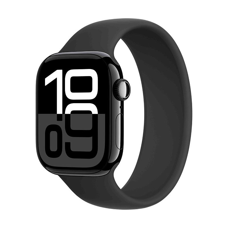 Умные часы Apple Watch Series 10 42mm Aluminum Case Jet Black with Black Solo Loop M/L