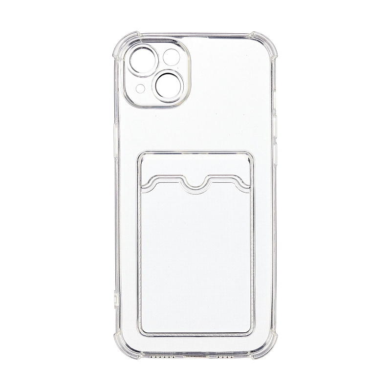 Силиконовый чехол Card Case для iPhone 14 Прозрачный