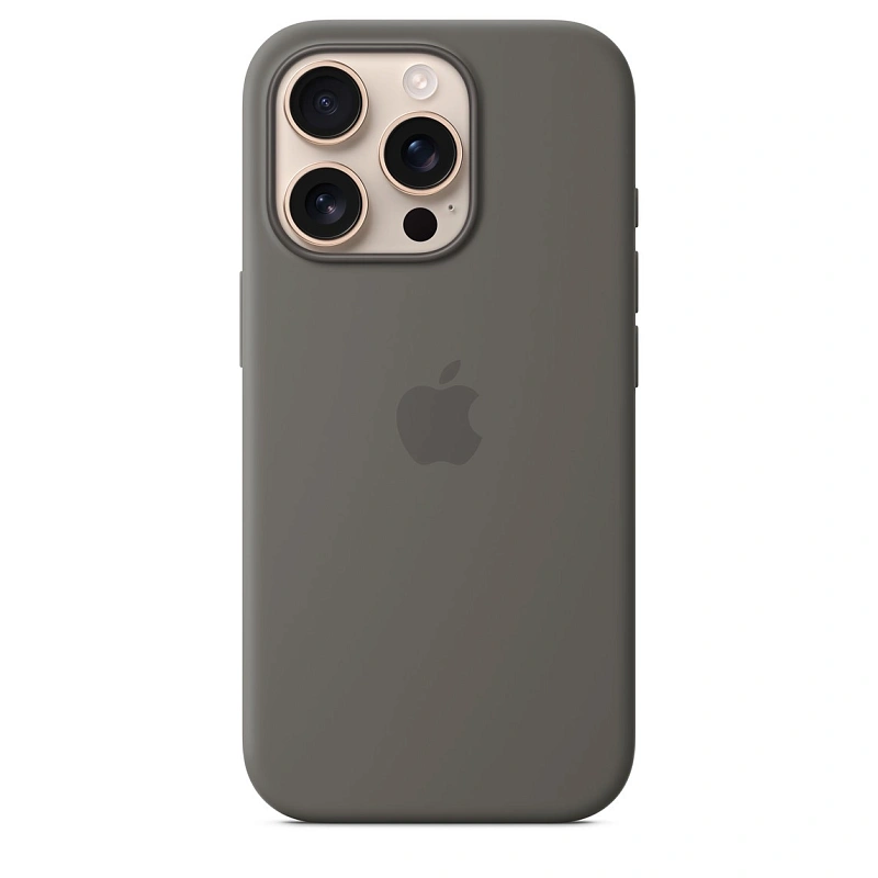Чехол Silicone Case с MagSafe для iPhone 16 Pro Stone