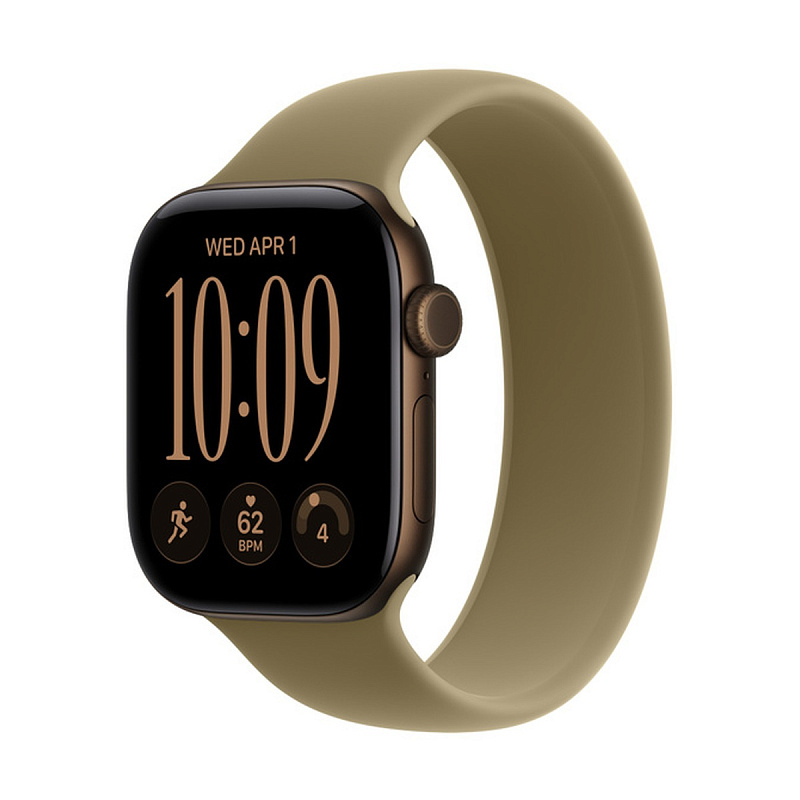 Смарт-часы Apple Watch Series 12 GPS 42mm Dark Bronze Aluminium, Olive Solo Loop
