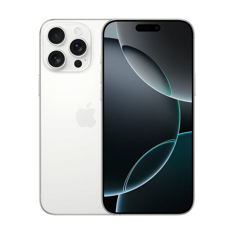Смартфон Apple iPhone 16 Pro Max 256Gb 2 SIM White Titanium (Белый) Global
