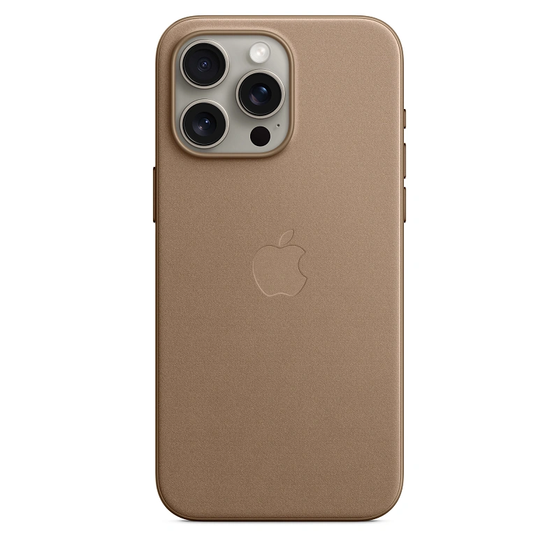 Тканевый чехол iPhone 15 Pro - Taupe