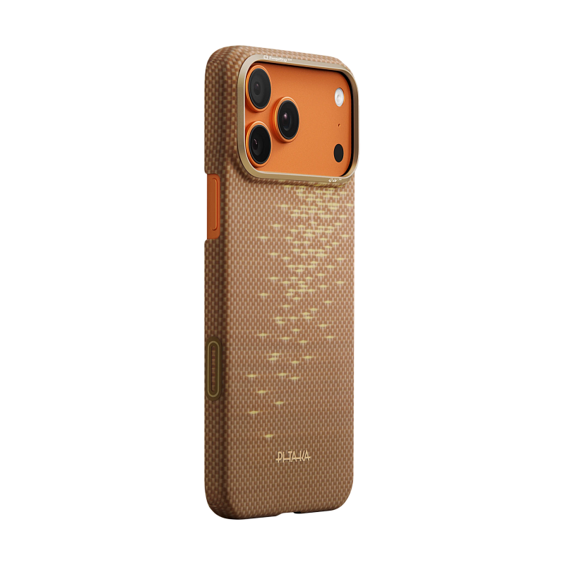 Чехол Pitaka Ultra-Slim Case iPhone 17 Pro Коричневый