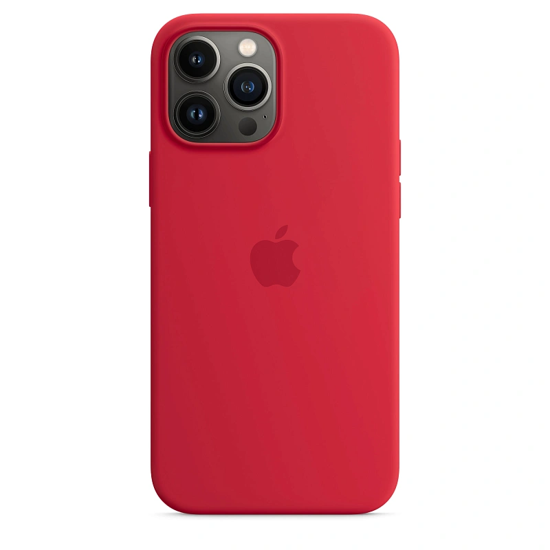 Чехол для iPhone 13 Pro Max Silicone case Red