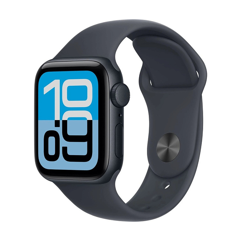 Умные часы Apple Watch SE 3, 40mm, Midnight, ремешок Black Sport Band S/M (2025)