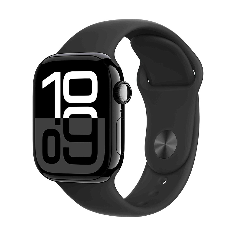Умные часы Apple Watch Series 10 46mm Aluminum Case Jet Black with Black Solo Loop M/L