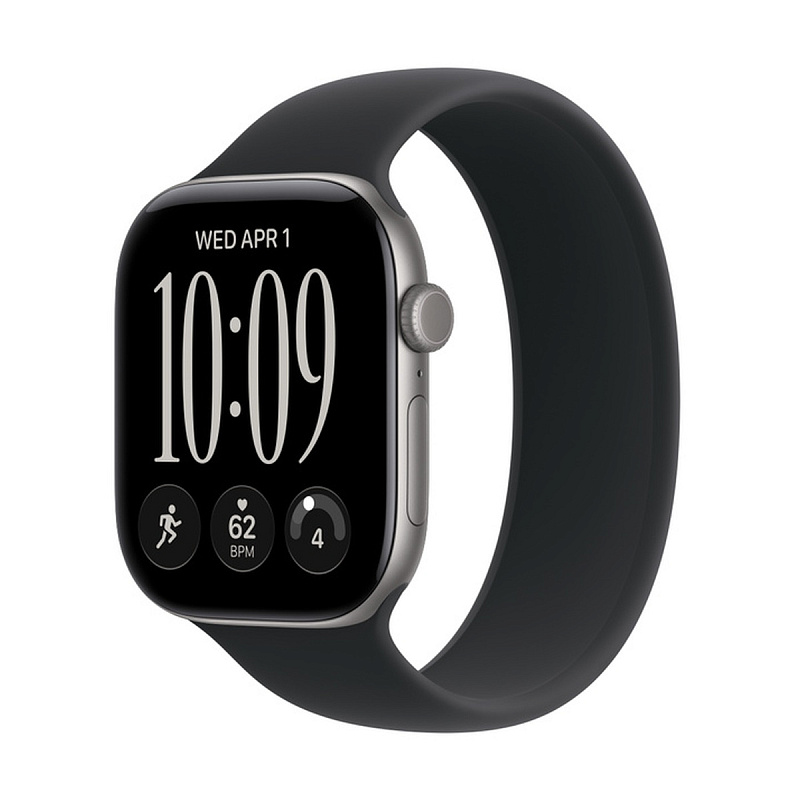 Смарт-часы Apple Watch Series 12 GPS 46mm Space Gray Aluminium, Black Solo Loop
