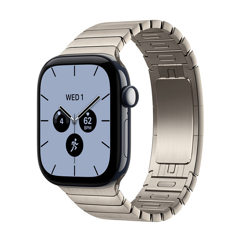 Смарт-часы Apple Watch Series 12 GPS + Cellular 42mm Night Blue Ceramic, Natural Link Bracelet